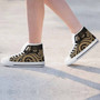 Marshall Islands High Top Shoes - Gold Tentacle Turtle Crest  10