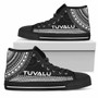 Tuvalu High Top Shoes - Polynesian Black Chief Version 4