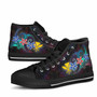 Hawaii Kanaka Maoli High Top Shoes - Plumeria Flowers Style 5