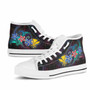 Hawaii Kanaka Maoli High Top Shoes - Plumeria Flowers Style 10