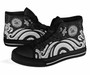 American Samoa High Top Shoes - White Tentacle Turtle 3