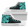 Polynesian Hawaii High Top Shoes - Kanaka Maoli Blue Turtle 6