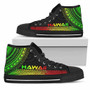 Hawaii High Top Shoes - Polynesian Reggae Chief Version 4