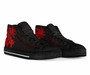 Polynesian Hawaii High Top Shoes - Kanaka Maoli Red Turtle 2