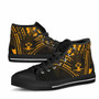 Solomon Islands High Top Shoes - Cross Style Gold Color 5