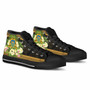 Tuvalu High Top Shoes - Polynesian Gold Patterns Collection 4