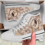 Yap High Top Shoes - Hibiscus Flowers Vintage Style 4