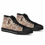 Yap High Top Shoes - Hibiscus Flowers Vintage Style 7