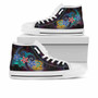Tuvalu High Top Shoes - Plumeria Flowers Style 6
