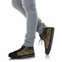 Chuuk State High Top Shoes - Gold Color Symmetry Style 9