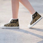 Kosrae High Top Shoes - Gold Tentacle Turtle 9