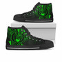 Pohnpei High Top Shoes - Cross Style Green Color 1