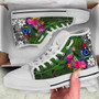 Cook Islands High Top Shoes - Turtle Plumeria Banana Leaf 10