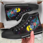 New Caledonia High Top Shoes - Plumeria Flowers Style 2