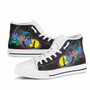 New Caledonia High Top Shoes - Plumeria Flowers Style 10