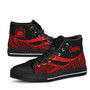 Samoa High Top Shoes Red - Polynesian Tentacle Tribal Pattern 4