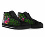 Vanuatu High Top Shoes - Turtle Plumeria Banana Leaf 2