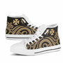 Wallis and Futuna High Top Shoes - Gold Tentacle Turtle 9