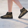 Marshall Islands High Top Shoes - Gold Tentacle Turtle 3