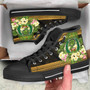 Pohnpei High Top Shoes - Polynesian Gold Patterns Collection 2