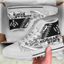 Kosrae State High Top Shoes - White Color Symmetry Style 1