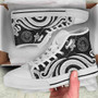 Palau High Top Canvas Shoes - White Tentacle Turtle 10