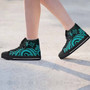 Kosrae High Top Shoes - Turquoise Tentacle Turtle 2