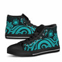 Samoa High Top Shoes - Turquoise Tentacle Turtle 4
