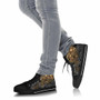 Samoa Polynesian High Top Shoes - Gold Turtle Flowing 4