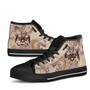 Tonga High Top Shoes - Hibiscus Flowers Vintage Style 5