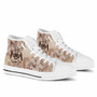 Tonga High Top Shoes - Hibiscus Flowers Vintage Style 8