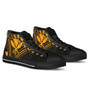 Hawaii Kanaka Maoli High Top Shoes - Cross Style Gold Color 4