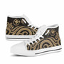 Hawaii High Top Shoes - Gold Tentacle Turtle 10