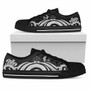 Marshall Islands Low Top Canvas Shoes - White Tentacle Turtle Crest 1