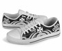 Wallis and Futuna Low Top Canvas Shoes - White Tentacle Turtle 8