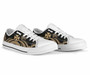 Wallis and Futuna Low Top Canvas Shoes - Gold Tentacle Turtle 7