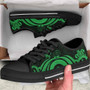 Marshall Islands Low Top Canvas Shoes - Green Tentacle Turtle Crest 4