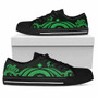Marshall Islands Low Top Canvas Shoes - Green Tentacle Turtle 1