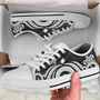 Marshall Islands Low Top Canvas Shoes - White Tentacle Turtle 5