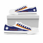 Marshall Islands Flag Low Top Canvas Shoes - Flag With Patterns 1