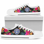 Northern Mariana Islands Low Top Shoes - Hibiscus Polynesian Pattern 6