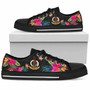 Vanuatu Low Top Shoes - Hibiscus Polynesian Pattern 1