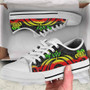 Kosrae Low Top Canvas Shoes - Reggae Tentacle Turtle 8