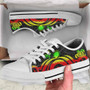 Northern Mariana Islands Low Top Canvas Shoes - Reggae Tentacle Turtle 5
