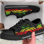 Marshall Islands Low Top Canvas Shoes - Reggae Tentacle Turtle Crest 2