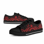 Northern Mariana Islands Low Top Canvas Shoes - Red Tentacle Turtle 3