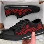 Northern Mariana Islands Low Top Canvas Shoes - Red Tentacle Turtle 4