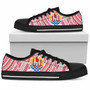 French Polynesia Tahiti Canvas Shoes - Coat of Arms on Polynesian Pattern 1