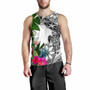 Nauru Custom Personalised Men Tank Top White - Turtle Plumeria Banana Leaf 2