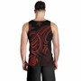 Palau Custom Personalised Men Tank Top - Red Turtle 2